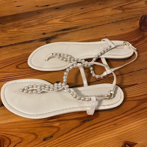 Marc Fisher Pearl White Wedding Sandals size 11 - Picture 4 of 8